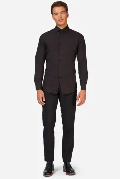 OppoSuits Black Knight|Heren Effen Gekleurde Overhemden