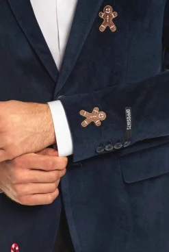 OppoSuits Christmas - X-Mas Icons - Navy|Heren Deluxe Blazers|Kerst Blazers