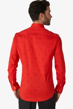 OppoSuits Christmas Icons Red|Heren Casual Overhemden