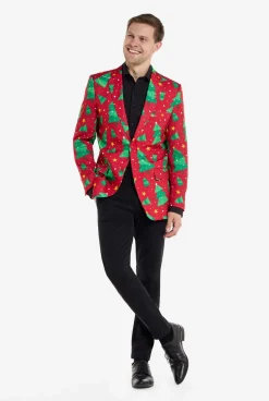 OppoSuits Christmas Trees & Stars|Heren Kerst Blazers
