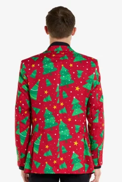 OppoSuits Christmas Trees & Stars|Heren Kerst Blazers