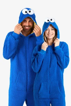 OppoSuits Cookie Monster|DAMES Karakter Onesies|Effen Gekleurde Onesies