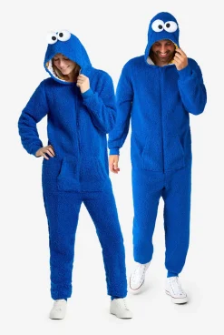 OppoSuits Cookie Monster|DAMES Karakter Onesies|Effen Gekleurde Onesies
