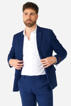 OppoSuits Daily Dark Blue|Heren Trouwpakken|Effen Gekleurde Pakken