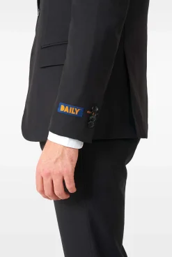 OppoSuits Daily Deep Black|Heren Vrijgezellenfeest Pakken|Daily- Casual Pakken