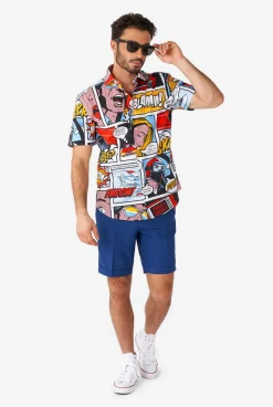 OppoSuits Danger Days|Heren Zomer Overhemden|Casual Overhemden
