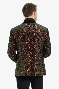 OppoSuits Dinner Jacket - Amber Sequins|Heren Deluxe Blazers|Pailletten Blazers