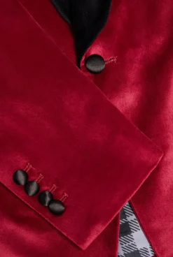 OppoSuits Dinner Jacket - Burgundy|Heren Deluxe Blazers|Kerst Blazers
