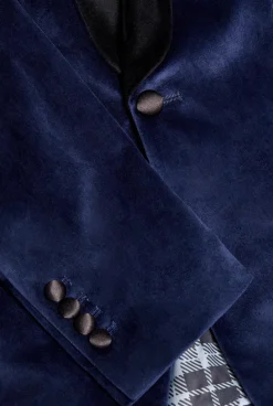 OppoSuits Dinner Jacket - Deep Blue|Heren Deluxe Blazers|Kerst Blazers