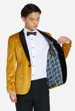 OppoSuits Dinner Jacket - Gold| Blazers