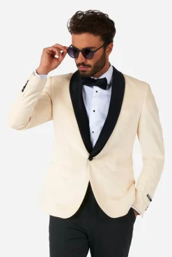 OppoSuits Dinner Jacket - Ivory Champagne|Heren Deluxe Blazers