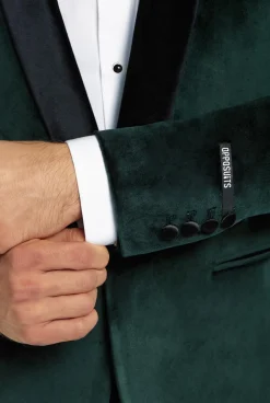 OppoSuits Dinner Jacket - Rich Green|Heren Deluxe Blazers|Kerst Blazers