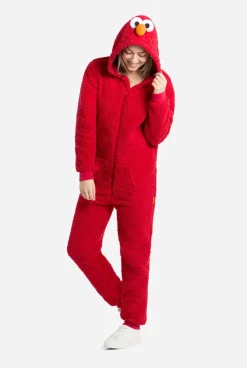 OppoSuits Elmo|DAMES Karakter Onesies|Effen Gekleurde Onesies