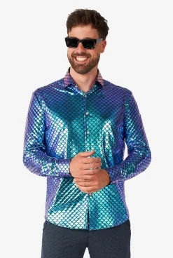 OppoSuits Fancy Fish|Heren Halloween Overhemden|Casual Overhemden