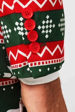 OppoSuits Festive Green|Heren Kerstpakken