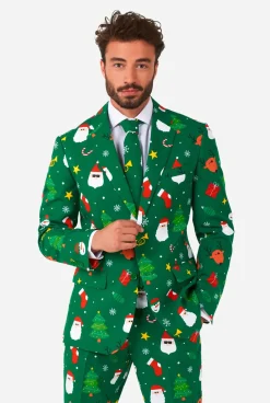OppoSuits Festivity Green|Heren Kerstpakken