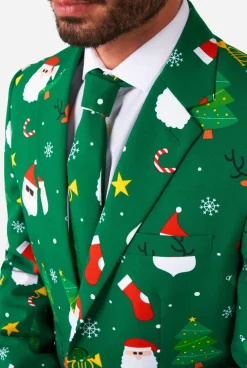 OppoSuits Festivity Green|Heren Kerstpakken