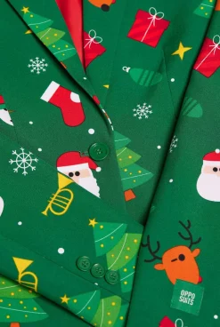 OppoSuits Festivity Green|DAMES Kerstblazers