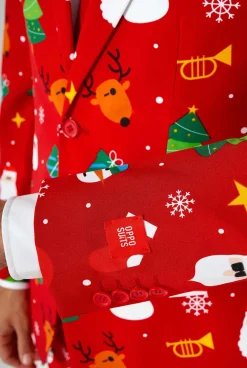 OppoSuits Festivity Red|Heren Kerstpakken