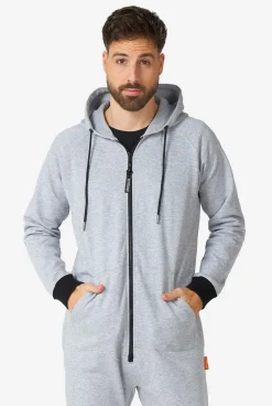 OppoSuits Gentle Grey|DAMES Effen Gekleurde Onesies|Effen Gekleurde Onesies