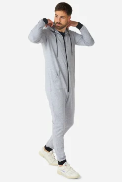 OppoSuits Gentle Grey|DAMES Effen Gekleurde Onesies|Effen Gekleurde Onesies