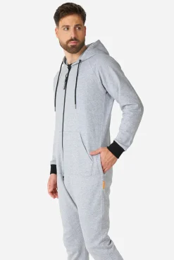 OppoSuits Gentle Grey|DAMES Effen Gekleurde Onesies|Effen Gekleurde Onesies