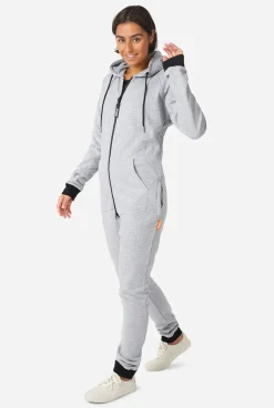 OppoSuits Gentle Grey|DAMES Effen Gekleurde Onesies|Effen Gekleurde Onesies