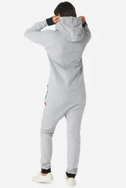 OppoSuits Gentle Grey|DAMES Effen Gekleurde Onesies|Effen Gekleurde Onesies