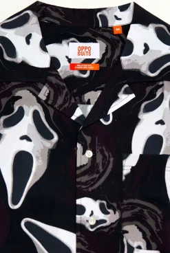 OppoSuits GhostFace®|Heren Halloween Overhemden|Zomer Overhemden