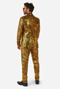OppoSuits Golden Geo Star|Heren Halloweenpakken|Vrijgezellenfeest Pakken