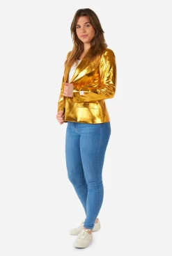 OppoSuits Groovy Gold|DAMES Kerstblazers