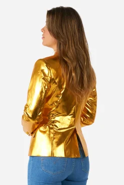 OppoSuits Groovy Gold|DAMES Kerstblazers