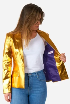 OppoSuits Groovy Gold|DAMES Kerstblazers
