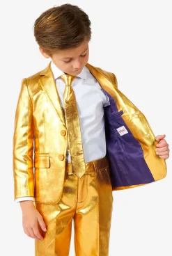 OppoSuits Groovy Gold| Effen Gekleurde Pakken