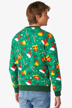 OppoSuits Holiday Greenish|Heren Kerst Sweaters