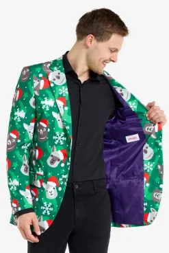 OppoSuits Holiday Llamas|Heren Kerst Blazers