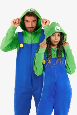 OppoSuits Luigi|DAMES Karakter Onesies|Effen Gekleurde Onesies