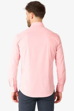 OppoSuits Lush Blush|Heren Effen Gekleurde Overhemden