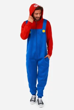 OppoSuits Mario|DAMES Karakter Onesies|Effen Gekleurde Onesies
