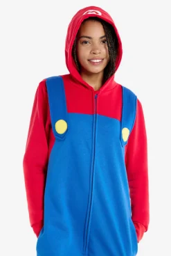 OppoSuits Mario|DAMES Karakter Onesies|Effen Gekleurde Onesies