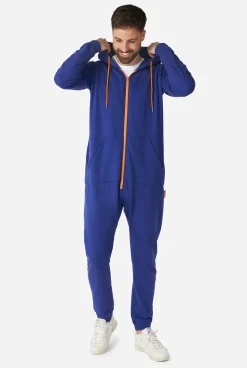 OppoSuits Navy Royale|DAMES Effen Gekleurde Onesies|Effen Gekleurde Onesies