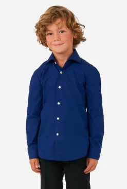 OppoSuits Navy Royale| Effen Gekleurde Overhemden