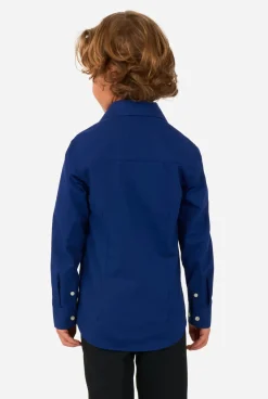 OppoSuits Navy Royale| Effen Gekleurde Overhemden