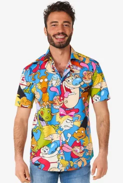 OppoSuits Nickelodeon™ Cartoons|Heren Halloween Overhemden|Zomer Overhemden
