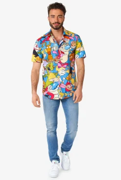 OppoSuits Nickelodeon™ Cartoons|Heren Halloween Overhemden|Zomer Overhemden