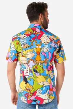 OppoSuits Nickelodeon™ Cartoons|Heren Halloween Overhemden|Zomer Overhemden