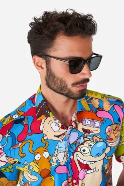 OppoSuits Nickelodeon™ Cartoons|Heren Halloween Overhemden|Zomer Overhemden
