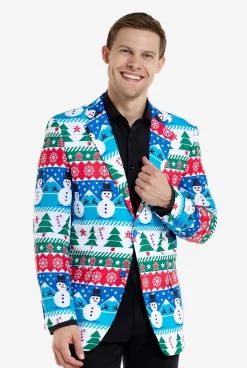 OppoSuits Nordic Snowman|Heren Kerst Blazers