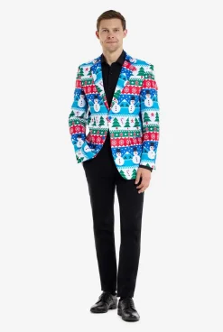 OppoSuits Nordic Snowman|Heren Kerst Blazers