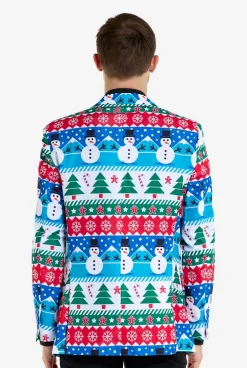 OppoSuits Nordic Snowman|Heren Kerst Blazers